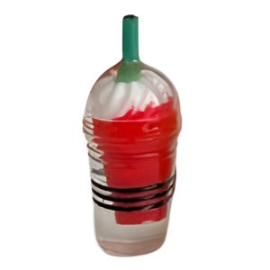 Red Drink With Cream