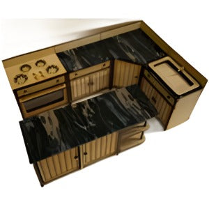 Kitchen Bench Corner Unit Kit With Acrylic Top
