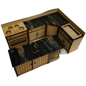 Kitchen Island bench Kit With Acrylic Top