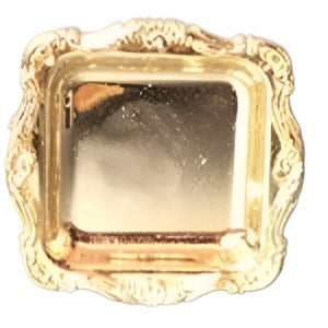 Gold Tray Square Plastic