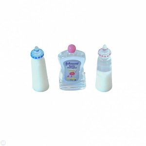 Two Bottles of Milk and Baby Oil