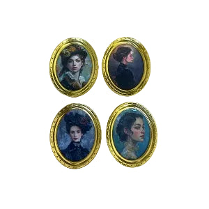 Portrait paintings Set of 4
