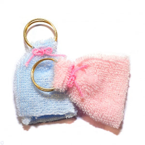 Two Towel Rings With His & Hers Towels