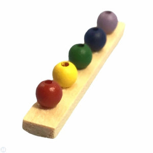 Wooden Coloured Peg Rack