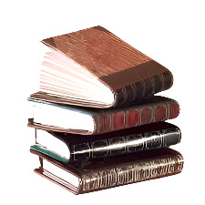 'Leather Bound' Books 4pcs