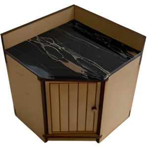 Kitchen Bench Corner Unit Kit With Acrylic Top
