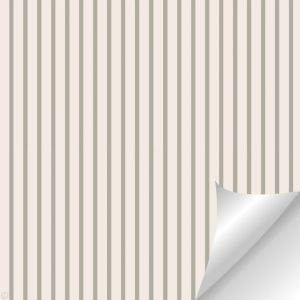 Light Beige Wallpaper With Pearl Grey Vintage Stripe