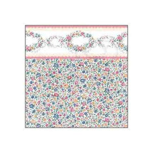 Pink Floral leaf With Boarder