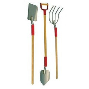 Garden Tool Set Red Handles
