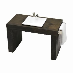 Modern Basin Unit With Handrail and Towel