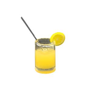 Glass of Orange Juice With straw