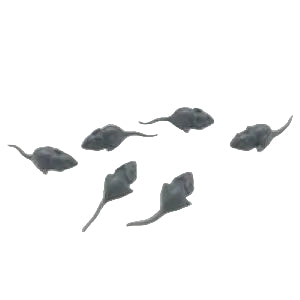 Tiny Grey Mice Set of 6