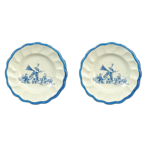 Blue Delft Plates 2pc