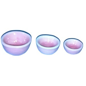 Kitchen Bowls Set of 3 Pink