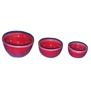 Kitchen Bowls Set of 3 Red