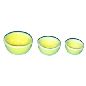 Kitchen Bowls Set of 3 Yellow