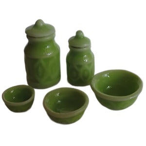 Kitchen Set Green 7pc
