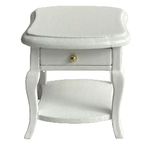 Bedside Table White