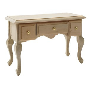 3 Drawer Table Unfinished