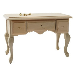 3 Drawer Table Unfinished