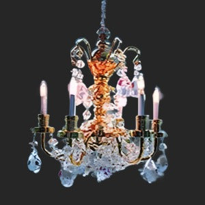 Crystal Chandelier With 115 Real Crystals
