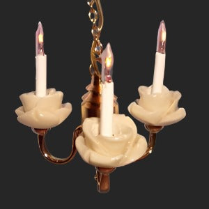 Chandelier 3 Bulb Flower Holder