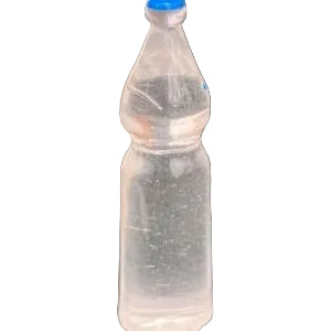 Unlabelled Bottle With Blue Lid