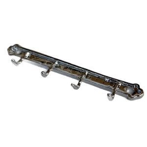 Rail With Hooks Silver