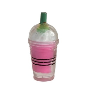 Dark Pink Drink With Cream