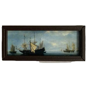 Boat With Blue Sails