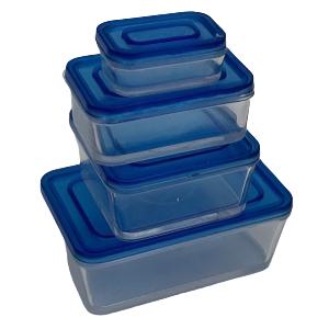 Tupperware Set of 4 Blue Lids