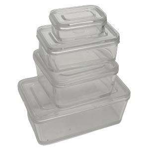 Tupperware Set of 4 Clear Lids