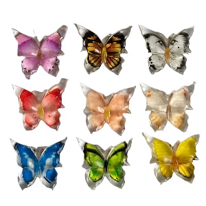 Set of 9 Crystal Butterflies