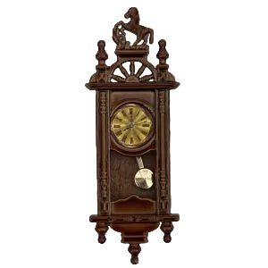 Fancy Wall Clock Brown