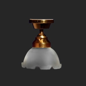 Round Fluted Ceiling Light