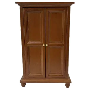 Wardrobe With Shelves Brown