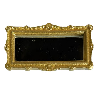 Fancy Gold Rectangle Mirror