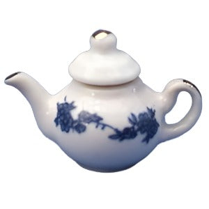 Teapot Blue Floral