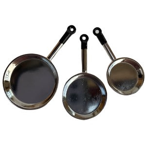 Silver Frypans 3pcs