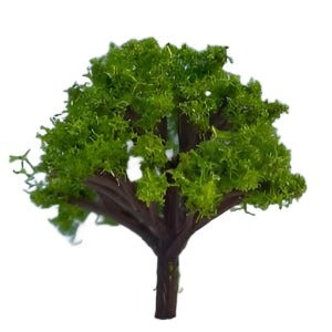 Light Green Bushy Tree 4cm