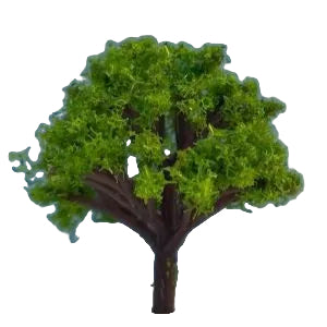 Bushy Tree Light Green 4cm