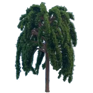 Hanging Tree dark Green 10cm