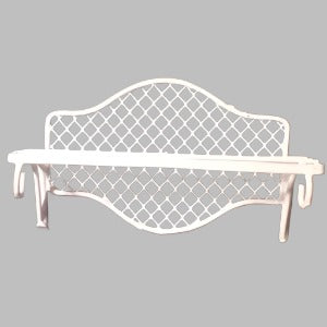 White Wire Wall Shelf