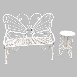 Wire Butterfly Seat And Table