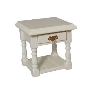 White Bedside Table