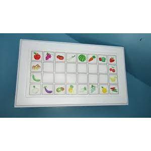 White Kitchen Table With Fruit Decal