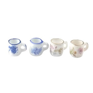 Set of 4 Floral Mugs
