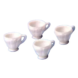 White Cups 4pcs