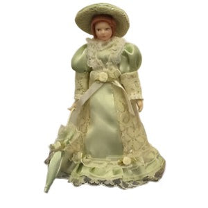 Lady in A Light Green Dress