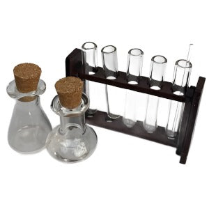 Test Tube and Jars Set Brown